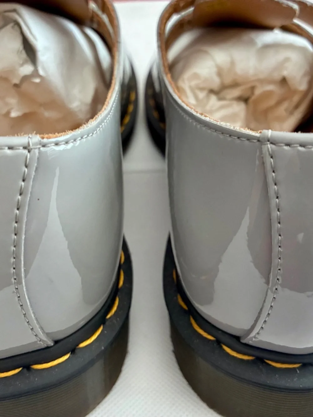 Doc Martens Grey Patent Leather Mary Janes — NIB — Indie 90s Alt. Size 10US/UK8